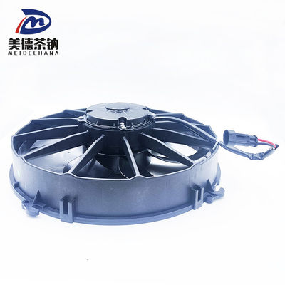 強力な冷却ソリューション バスエアコンのためのブラックプラスチック12Vと24Vコンデンサ扇風機